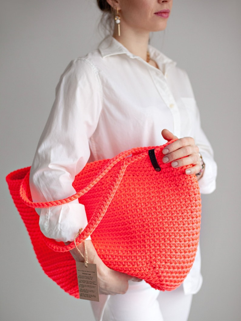 CloudyBags Crochet Tote Bag Pattern – Large Crochet Bag DIY Pattern for Beginners